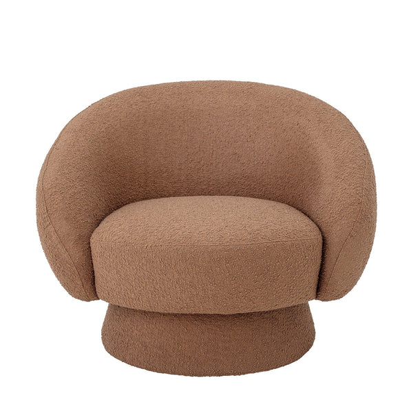 Bloomingville Lounge Sessel Bloomingville Ted Loungesessel, Braun, Polyester