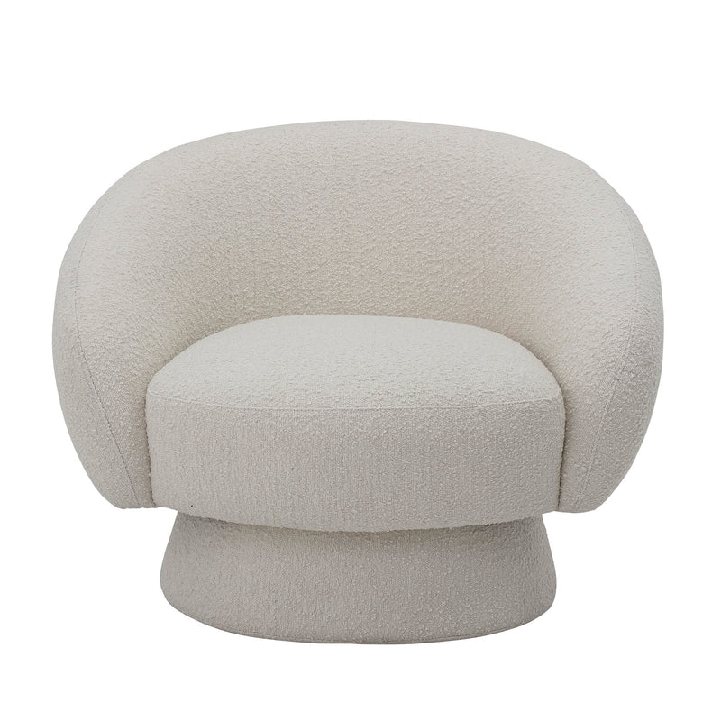 Bloomingville Lounge Sessel Bloomingville Ted Loungesessel, Weiá, Polyester