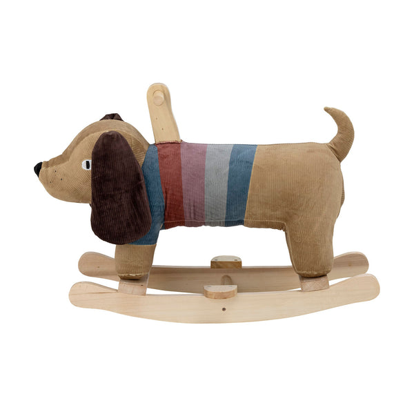 Bloomingville MINI Bloomingville MINI Charlie Rocking Toy, Dog, Braun, Polyester