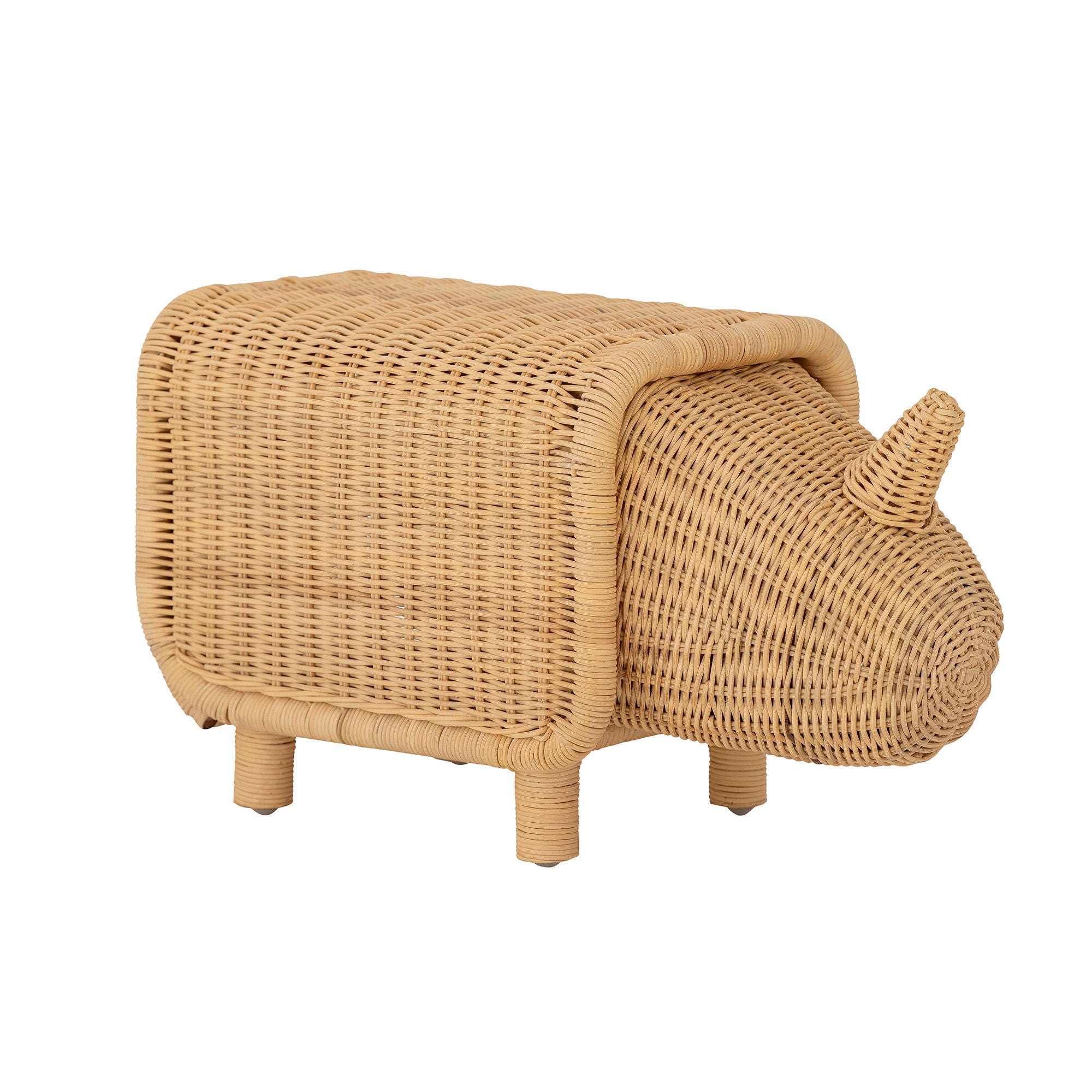 Bloomingville MINI Soffe Hocker mit Stauraum, Natur, Rattan – LaLe Living