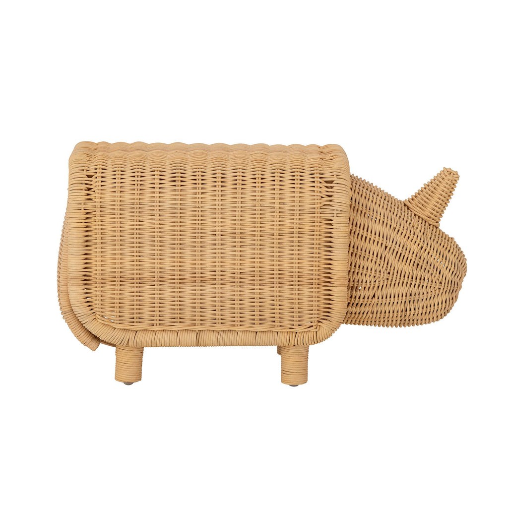 Bloomingville MINI Soffe Hocker mit Stauraum, Natur, Rattan – LaLe Living