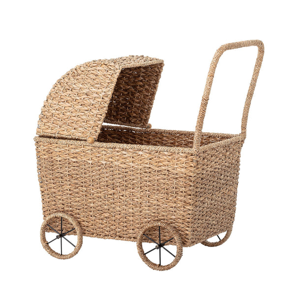 Bloomingville MINI Bloomingville MINI Susan Spielzeug-Kinderwagen, Natur, Bankuan-Gras