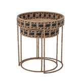 Bloomingville Serviertisch Bloomingville CREATIVE COLLECTION Nore Tray Table, Brown, Bankuan Grass