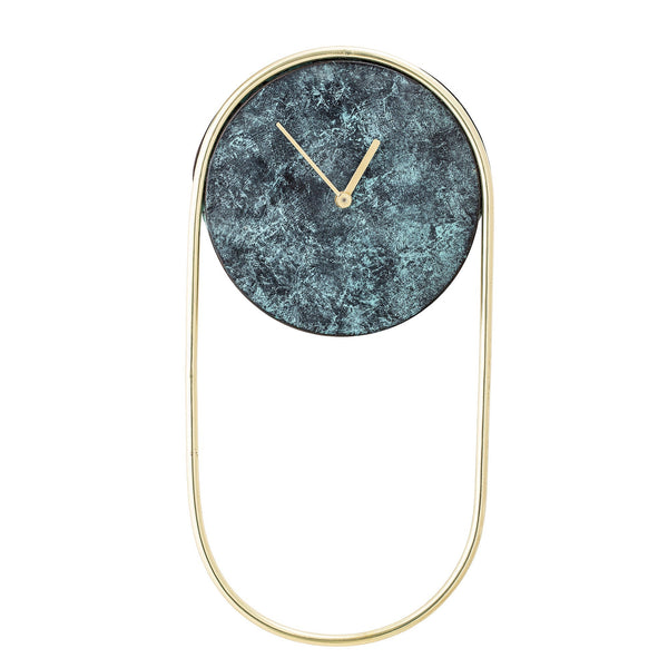 Bloomingville Uhr Bloomingville Laaziz Wanduhr, Grün, Metall