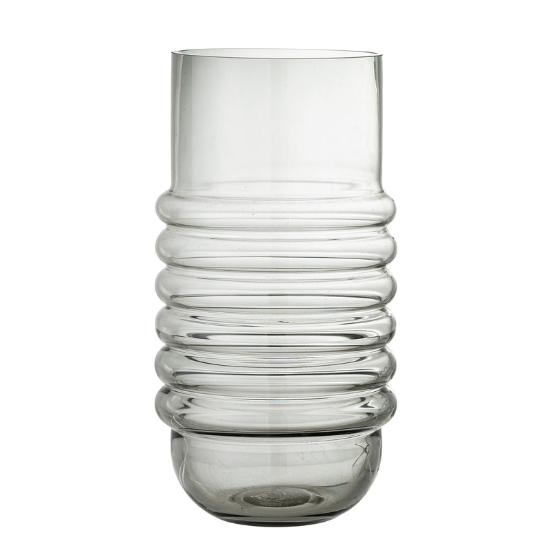 Bloomingville Vase Bloomingville Belma Vase, Grau, Glas