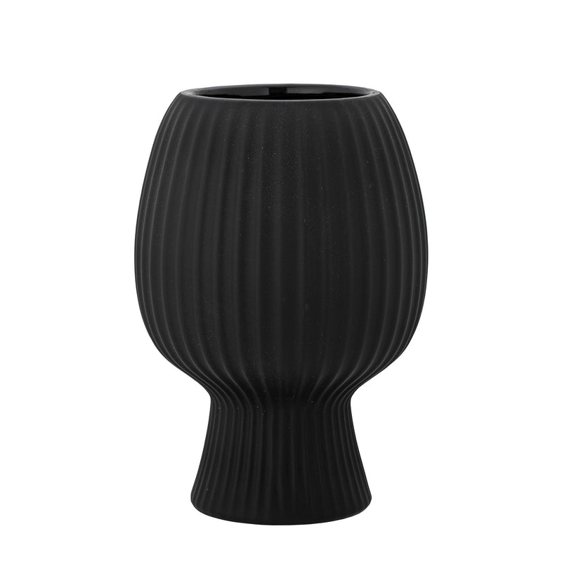 Bloomingville Vase Bloomingville Dagny Vase, Schwarz, Steingut