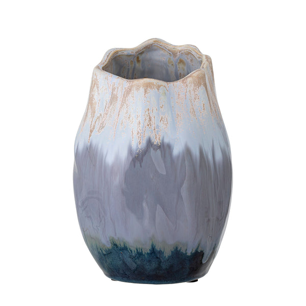 Bloomingville Vase Bloomingville Jace Deko-Vase, Blau, Keramik