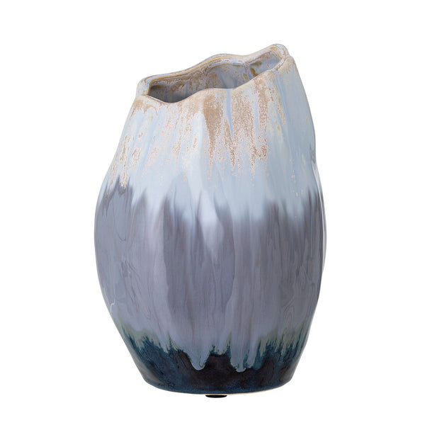 Bloomingville Vase Bloomingville Jace Deko-Vase, Blau, Keramik