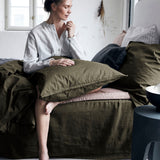 By Nord By Nord Bettwäsche-Set, Ingrid, Bark