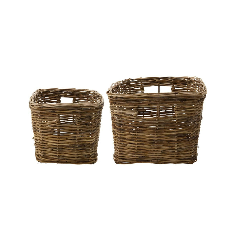 House Doctor 2er Korb-Set House Doctor Korb Baskit Natur aus Rattan