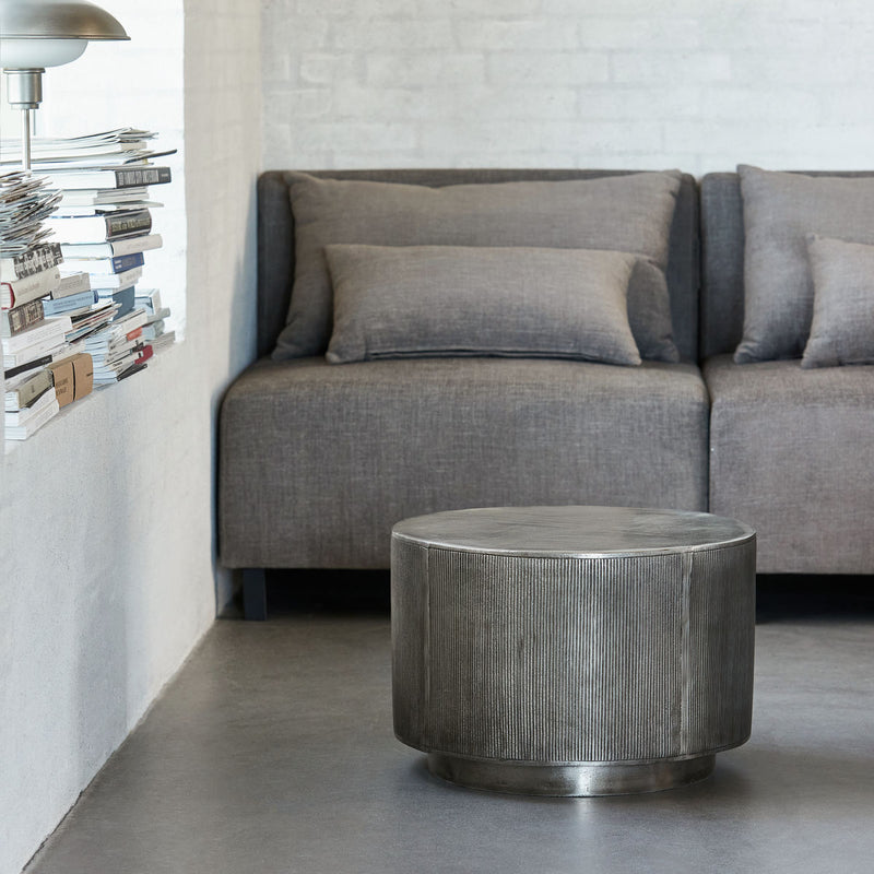 House Doctor House Doctor Couchtisch, Rota, Gebürstetes Silber