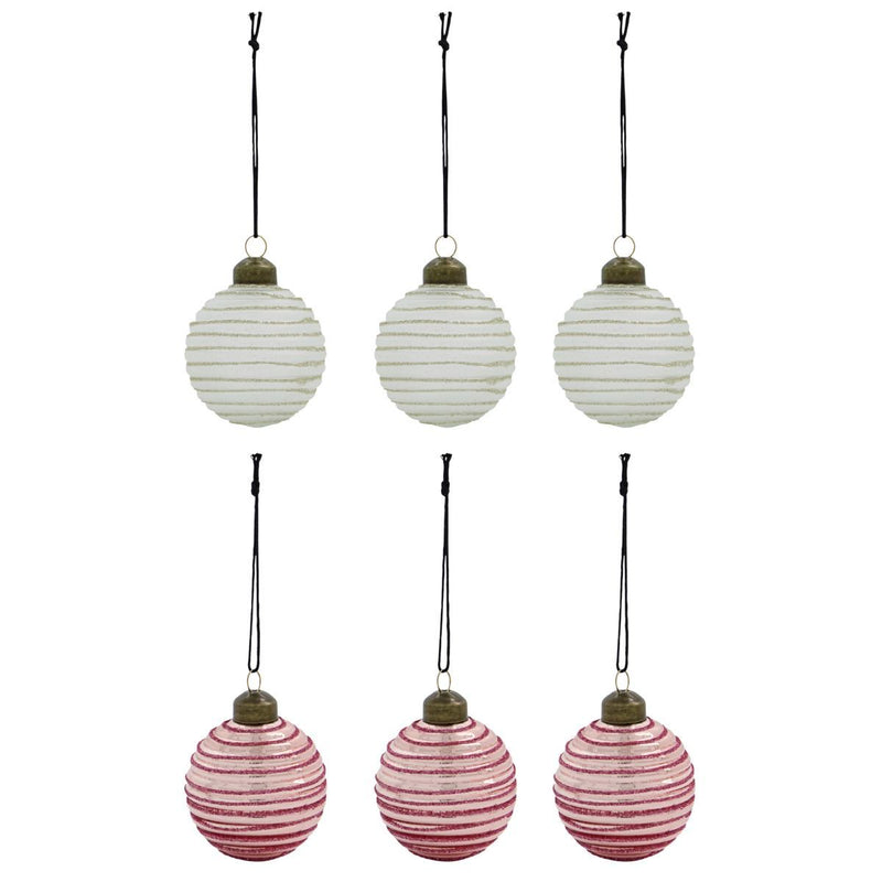 House Doctor House Doctor Ornament, Lolli, Weiß/Rot