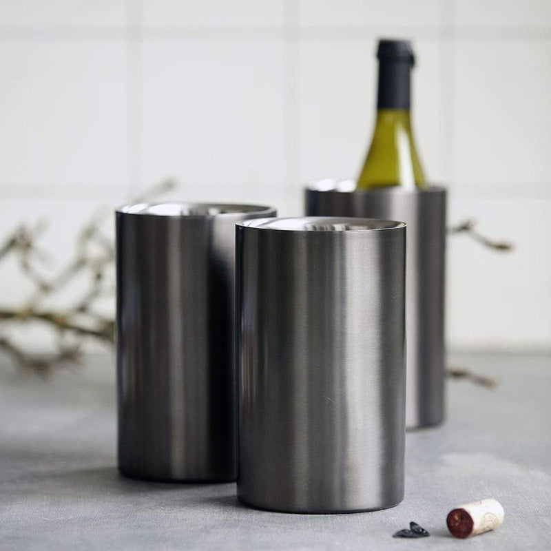 House Doctor Winecooler Grunge Gunmetal-Grau