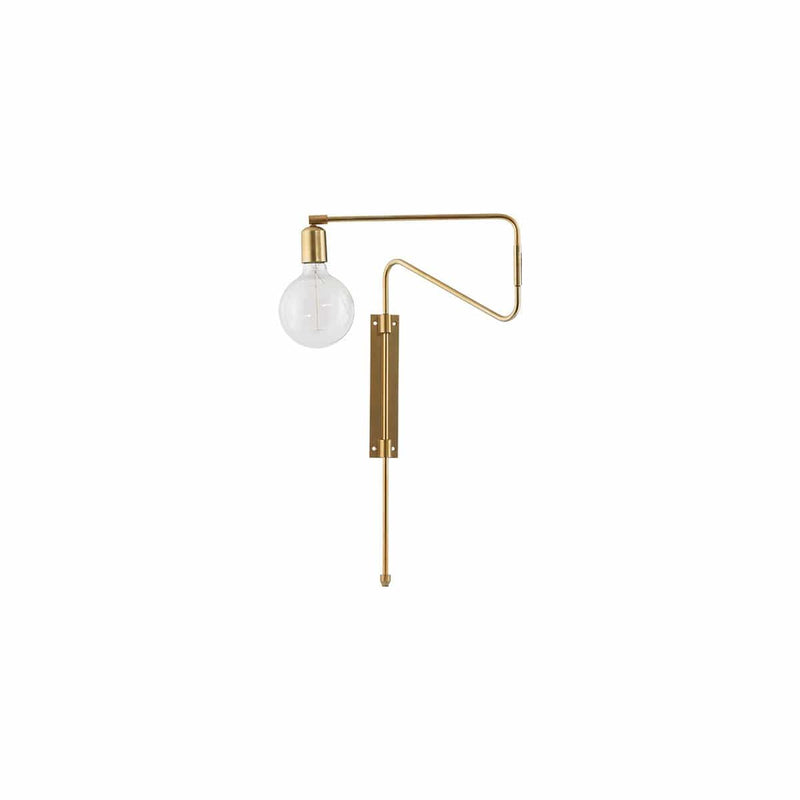 House Doctor Wandlampe House Doctor Wandleuchte Swing Messing