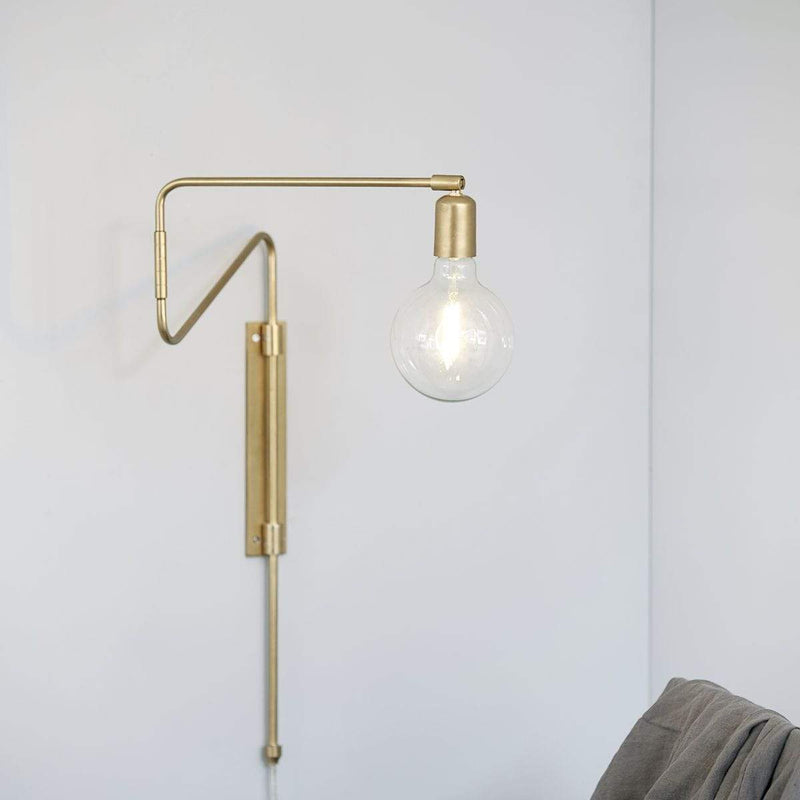 House Doctor Wandlampe House Doctor Wandleuchte Swing Messing