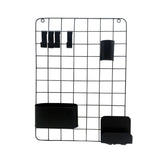 LaLe Living Deko-Objekt LaLe Living Wandgitter "Depo" aus Eisen in Schwarz, 60,5x45cm