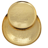 LaLe Living Dekotablett LaLe Living Dekotablett-Set Iki oval in Gold, 2-tlg