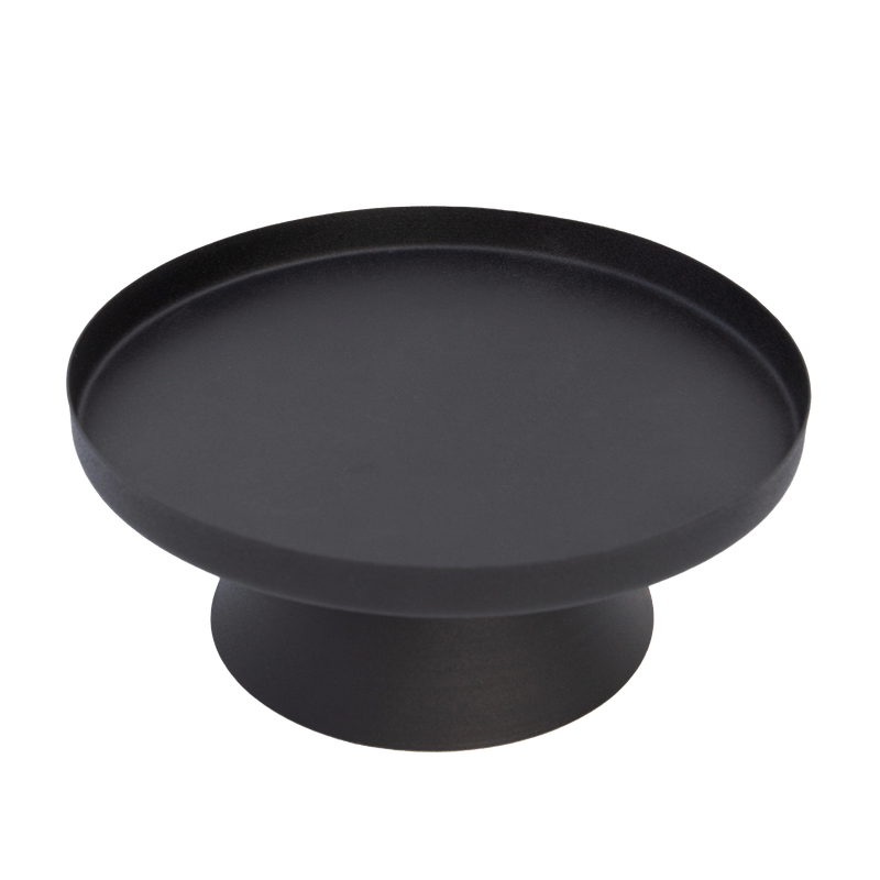 LaLe Living Dekotablett LaLe Living Ständer mit Dekotablett Enisa in Schwarz, Ø 26 cm