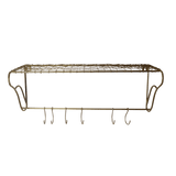 LaLe Living Garderobe Hakenleiste Melda aus Eisen, 50x20 cm