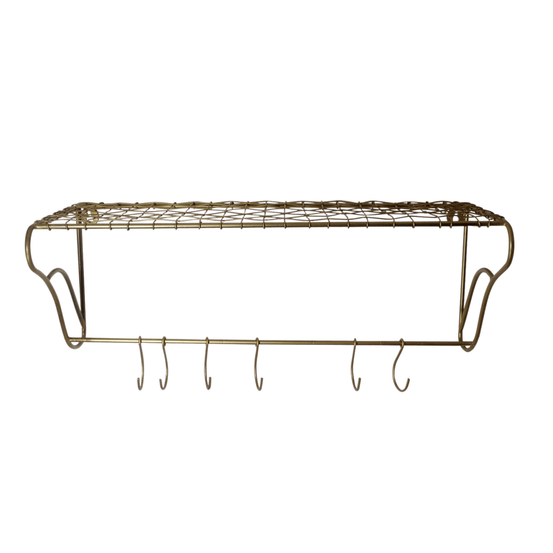 LaLe Living Garderobe Hakenleiste Melda aus Eisen, 50x20 cm