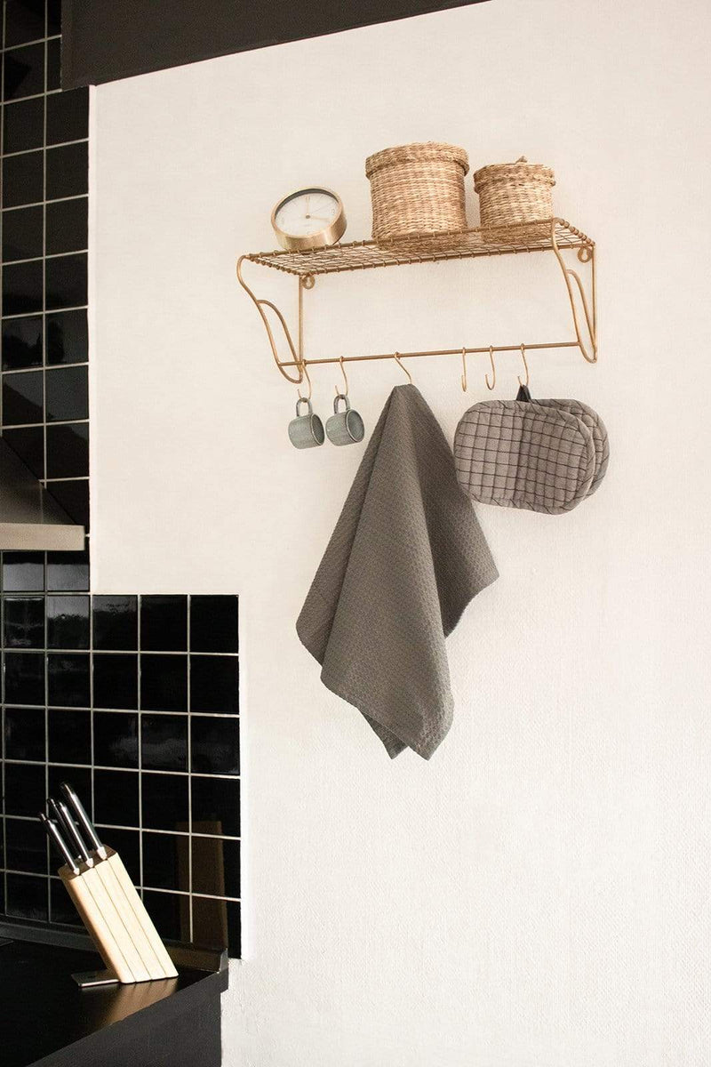 LaLe Living Garderobe Hakenleiste Melda aus Eisen, 50x20 cm