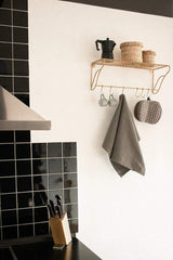 LaLe Living Garderobe Hakenleiste Melda aus Eisen, 50x20 cm