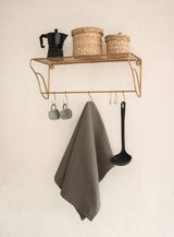 LaLe Living Garderobe Hakenleiste Melda aus Eisen, 50x20 cm
