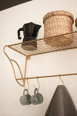 LaLe Living Garderobe Hakenleiste Melda aus Eisen, 50x20 cm