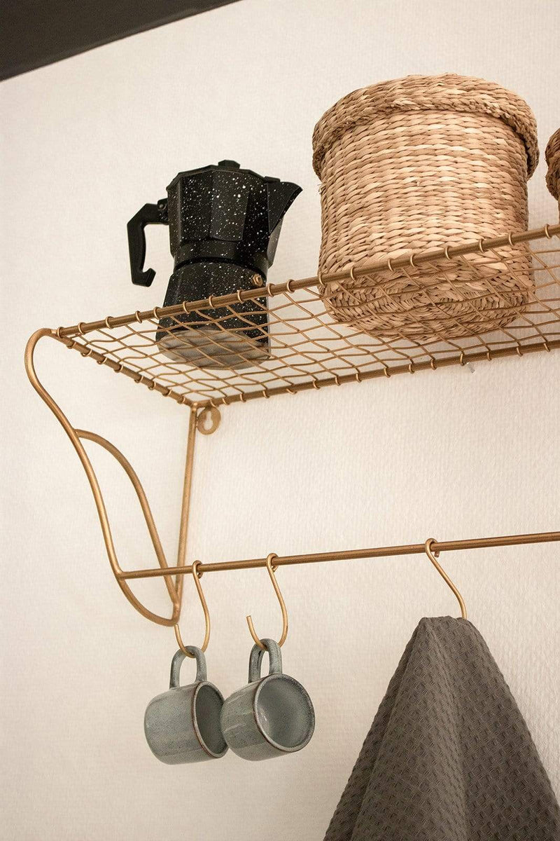 LaLe Living Garderobe Hakenleiste Melda aus Eisen, 50x20 cm