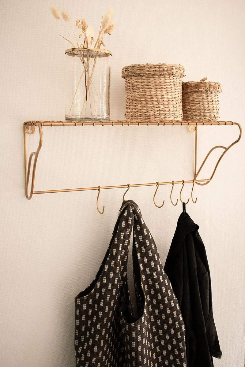 LaLe Living Garderobe Hakenleiste Melda aus Eisen, 50x20 cm