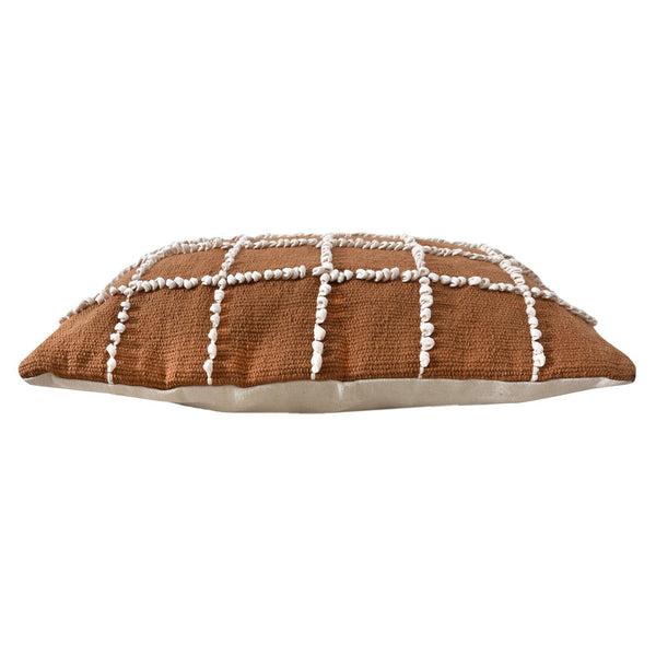 LaLe Living Kissenbezug LaLe Living Kissenhülle Pelin in Terrakotta aus Baumwolle, 40 x 60 cm