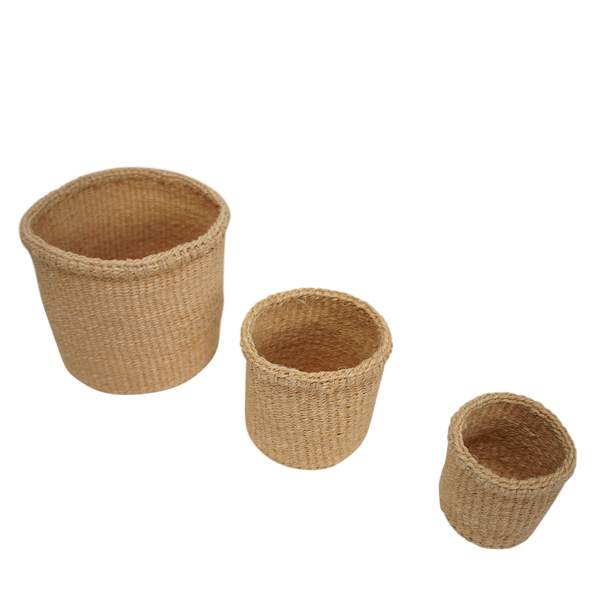 LaLe Living Korb LaLe Living 3er Korbset Elani in Natur aus Sisal