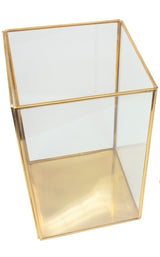 LaLe Living Laterne LaLe Living Laterne Batu M aus Eisen in Gold, 16 x 27 cm