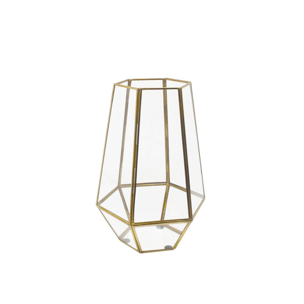 LaLe Living Laterne LaLe Living Laterne Laya aus Eisen in Gold, 18 x 30 cm