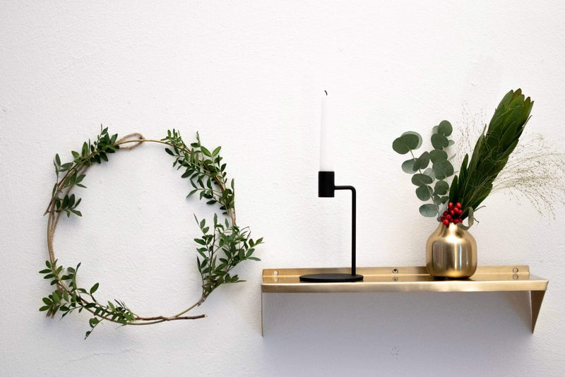LaLe Living Wandregal "Raf" aus Eisen in Gold, 44x11,5cm