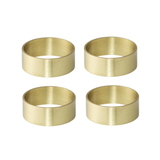 LaLe Living Serviettenringe LaLe Living Serviettenringe 4er-Set Arba in Gold matt