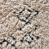 LaLe Living Teppich LaLe Living Teppich Hifa aus Baumwolle in Elfenbeinweiß & Schwarz, 180 x 120 cm