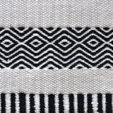 LaLe Living Teppich LaLe Living Teppich Levin aus PET Garn in Weiß und Schwarz, 150 x 80 cm