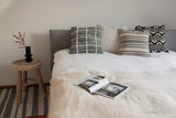 LaLe Living Teppich LaLe Living Teppich Levin aus PET Garn in Weiß und Schwarz, 150 x 80 cm