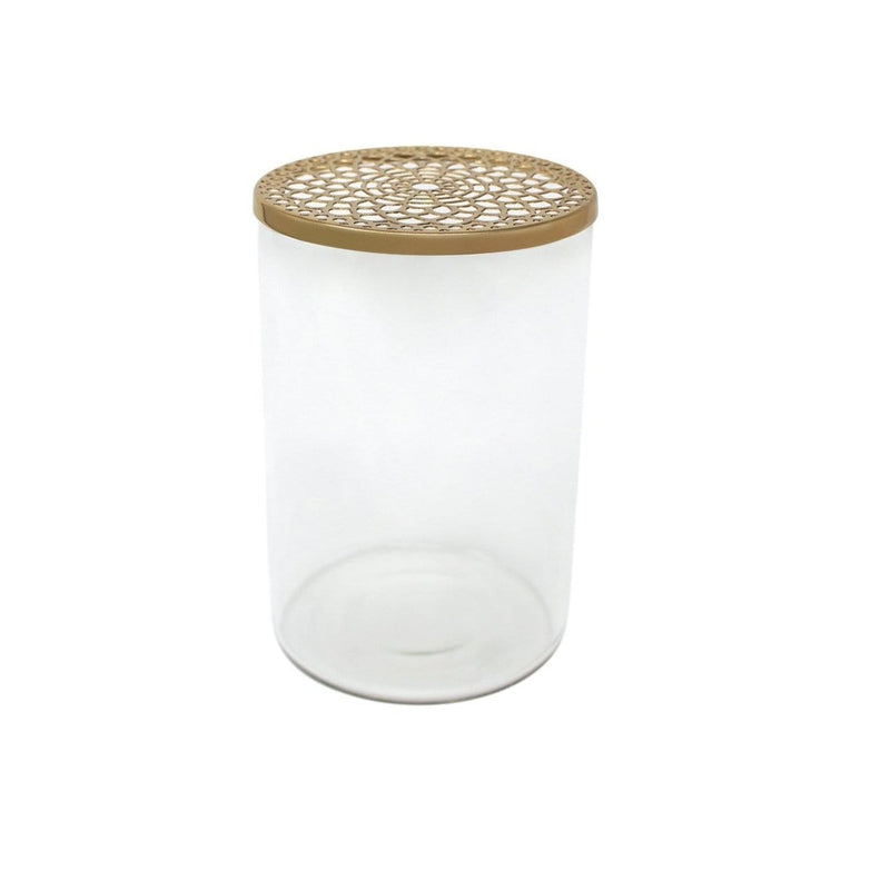 LaLe Living Vase Buket Ikebana aus Eisen und Glas,  Ø10 cm H:15,5cm