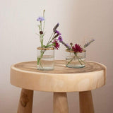 LaLe Living Vase Buket Ikebana aus Eisen und Glas,  Ø8cm H:6cm