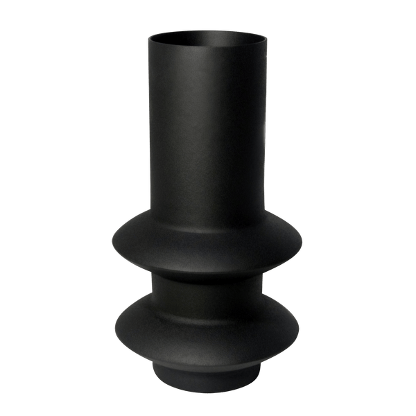 LaLe Living Vase Semra in Schwarz, 11 x 19,5 cm