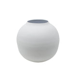 LaLe Living Vase LaLe Living Vase "Soyah" aus Eisen in Weiß, Ø14,5x13,5cm