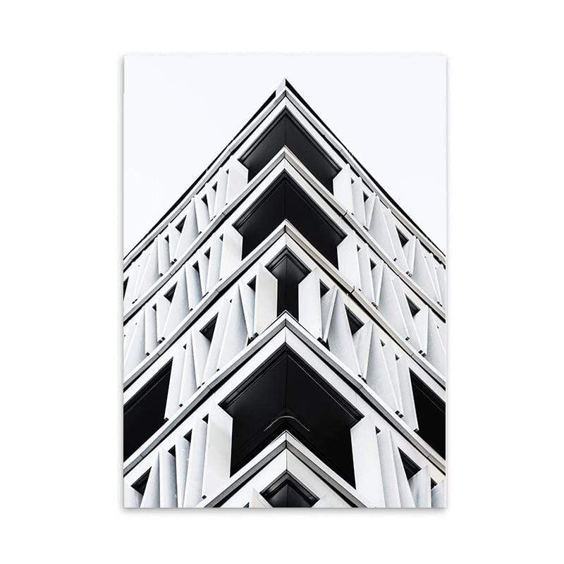 LaLe Living Bild Leinwanddruck Abstrakt Building A3 / A4
