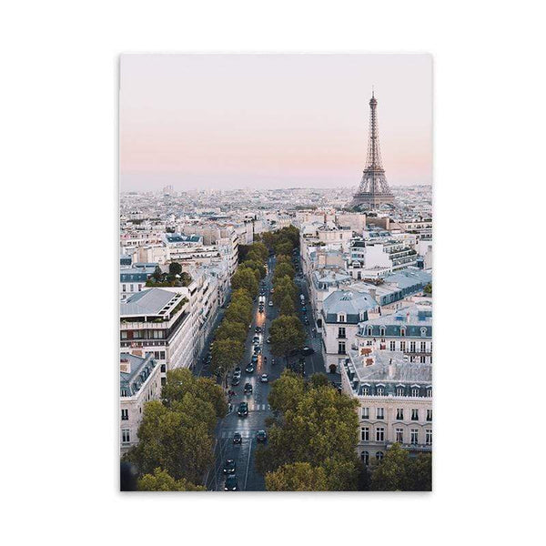 LaLe Living Bild Leinwanddruck Eifelturm Paris A4 21x30cm