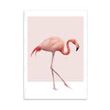 LaLe Living Bild Leinwanddruck mit Flamingo Motiv A3 / A4