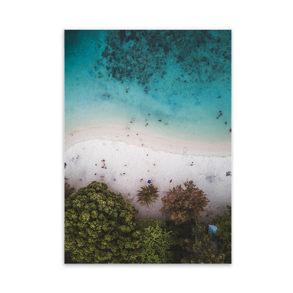 LaLe Living Bild Leinwanddruck Strand und Meer A4 21x30cm