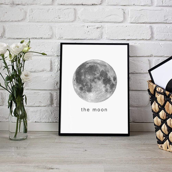 LaLe Living Bild Leinwanddruck "the moon" A4 21x30cm