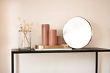 LaLe Living Wandspiegel Selma in Gold, Ø30 cm
