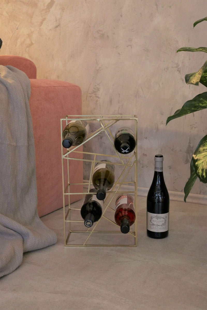 LaLe Living Weinregal "Vino" aus Eisen, 26x45,5cm